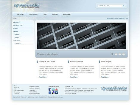 Synesthesia Free Sharepoint 2010 Theme Best Sharepoint Design Examples